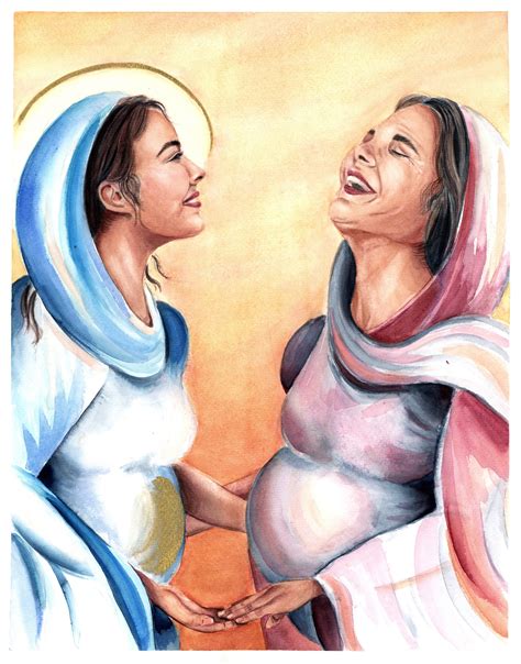 mary and elizabeth painting.